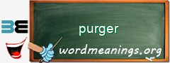 WordMeaning blackboard for purger
